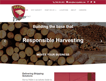 Tablet Screenshot of harveypallets.com